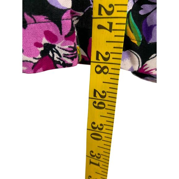 Vintage 90s Bon Magique Floral 100% Rayon Open Front Jacket 7/8 NWT Old Stock - Picture 5 of 5